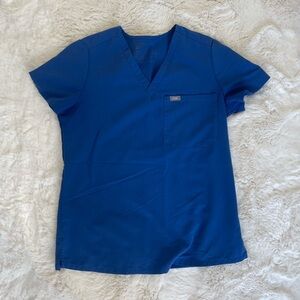 Figs XS Women’s Denim Blue Catarina One-Pocket Scrub Top (limited edition color)